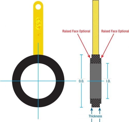 Paddle Spacer Blind Dimensions Illustration