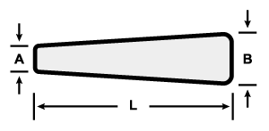 Metal Tapered Tube Plug Illustration for Sizing