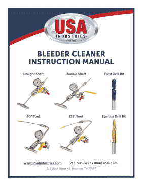 USA-Bleeder-Cleaner-Operating-Manual-Icon