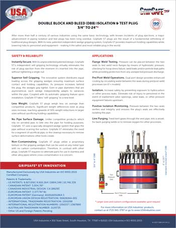 GripSafe ST Double Block & Bleed Linesheet