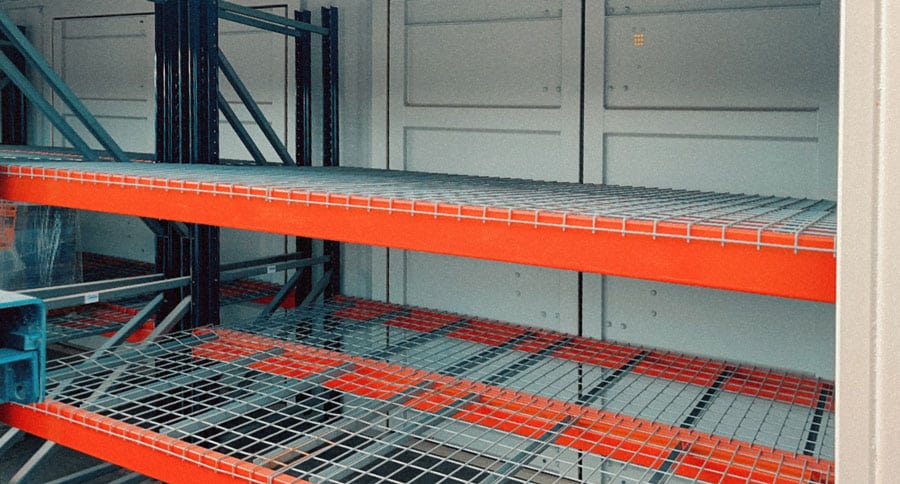 EZ Store inventory container interior shelving