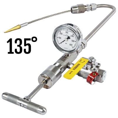 135 degree shaft rod out tool