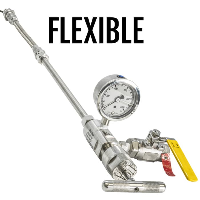 Flexible shaft rod out tool