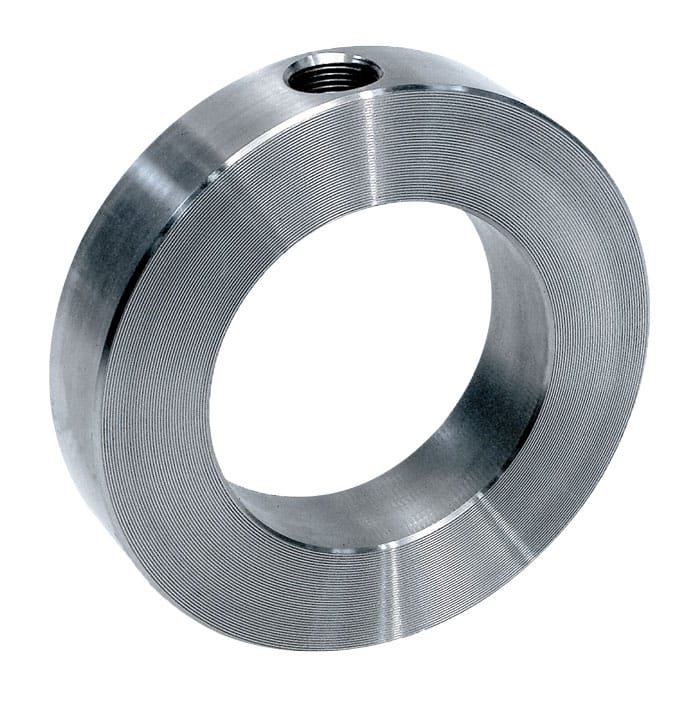 Stainless steel bleed ring with tapped port