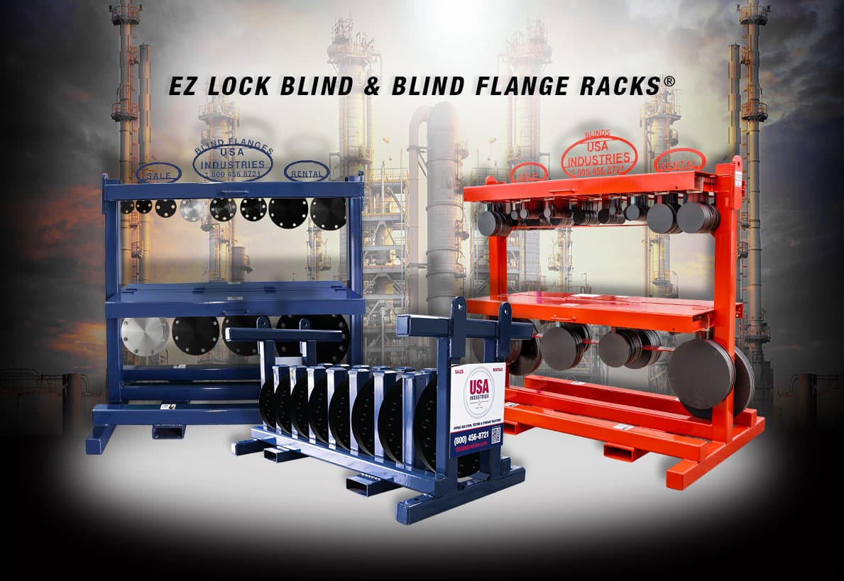EZ Lock blind and blind flange racks