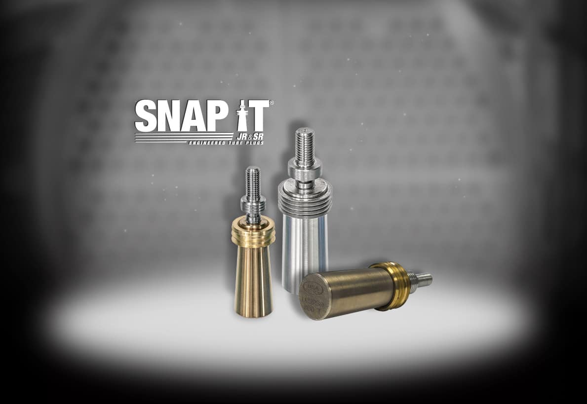 Snap It engineered tube plugs