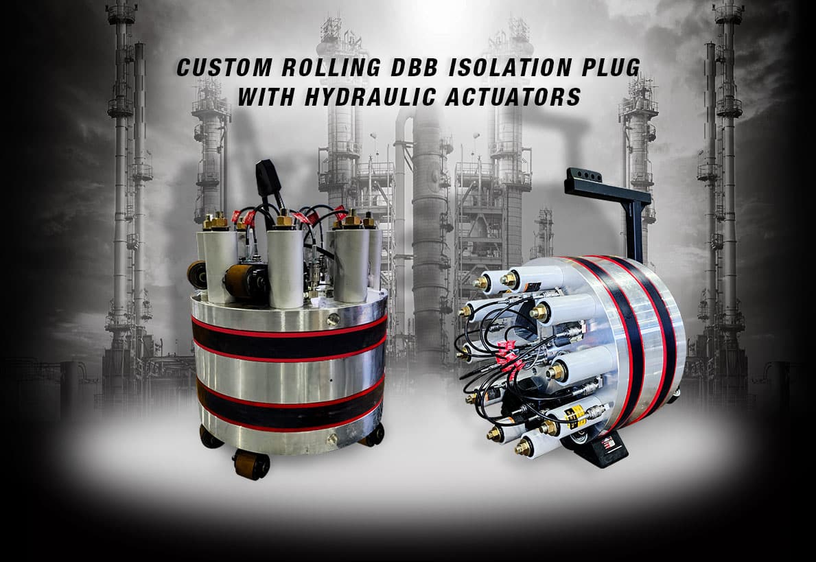 Custom engineered rolling DBB plug
