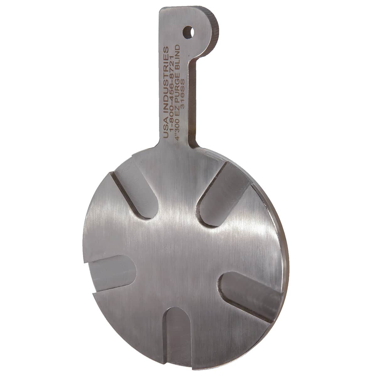 4 inch 300# 316 SS EZ Purge slip blind