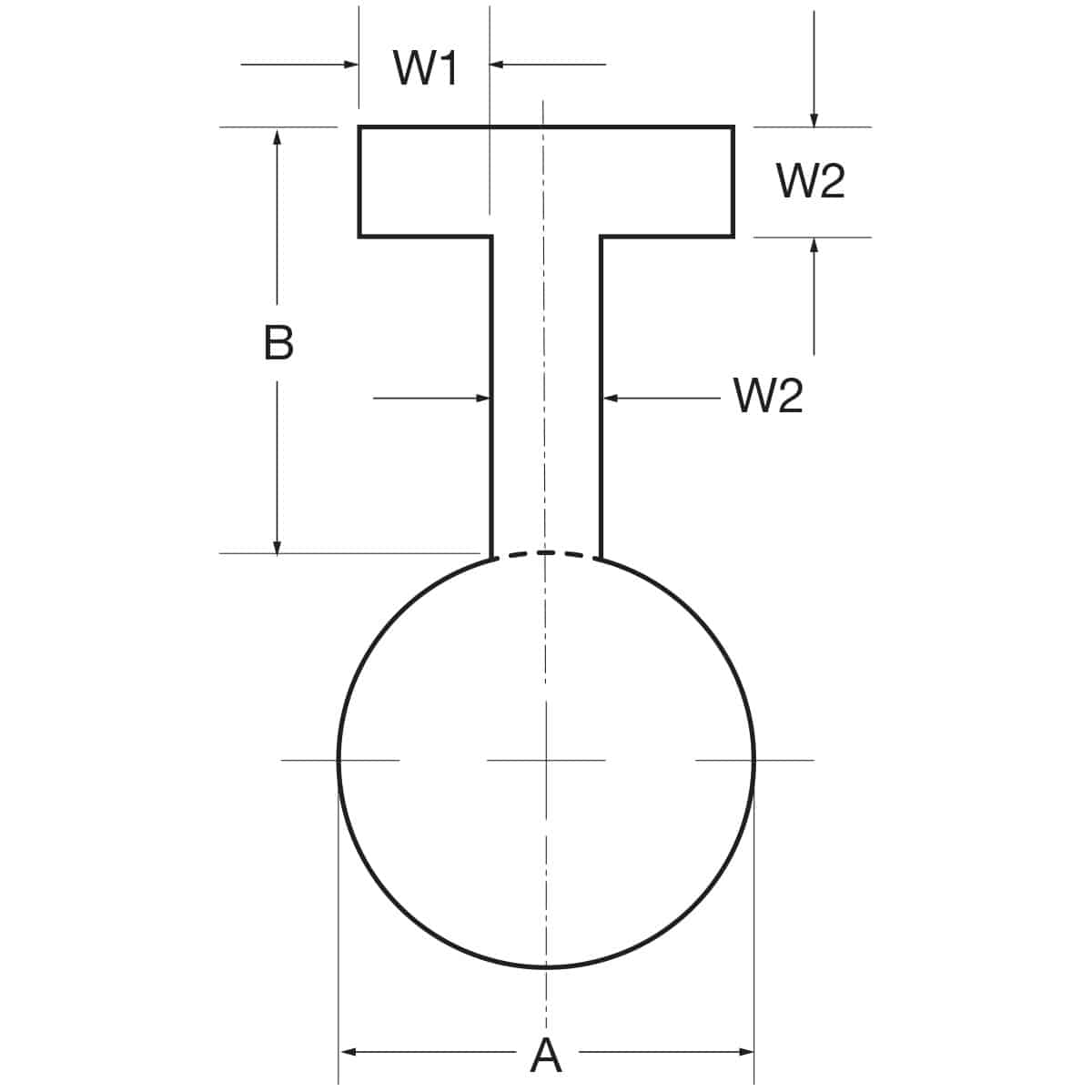 Paddle blind CAD drawing